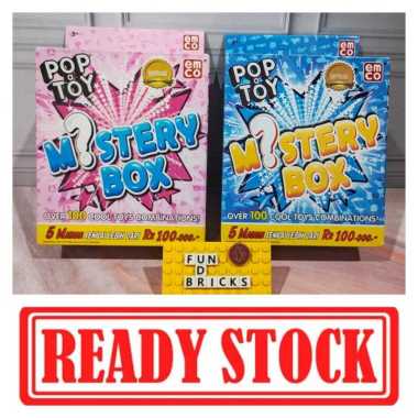 Mainan Surprise Pop A Toy Mystery Box Biru