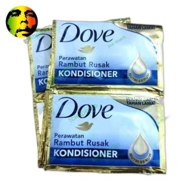 Dove kondisioner rambut rusak 9ml isi 6