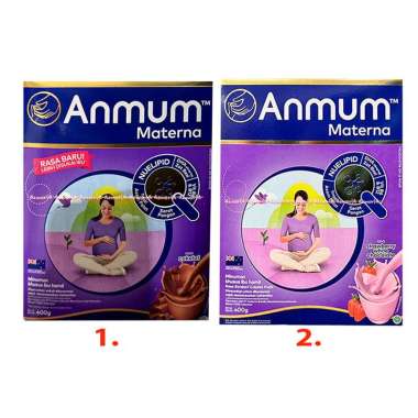 Anmum Materna 400gr Rasa Coklat Strawberry Susu Untuk Mendukung Petumbuhan Sang Janin Susu Ibu Hamil