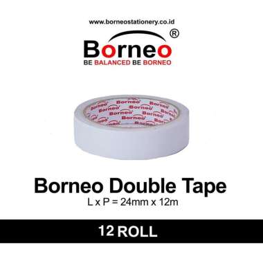 Doubletape Borneo 1 inci 24mm x 12m