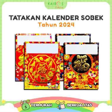 Papan Tatakan Kalender Dinding Sobek Harian Tahun 2024 tatakan + kalender sobek besar