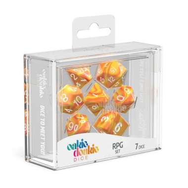 Oakie Doakie Dice RPG Set Gemidice Sunstone 7 Dice