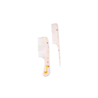ONE-C1021 Sisir Anak Set Isi 2pcs Karakter Kartun Lucu / Sisir Rambut Gagang Plastik 2IN1 / Hair Com