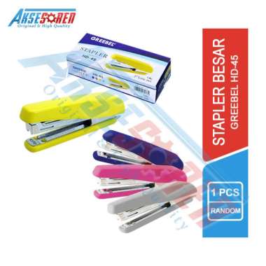 Aksesoren Stapler Besar Greebel / Stapler / Cekrekan / Hekter Besar / Klipan Kertas Tebal / Pengokot
