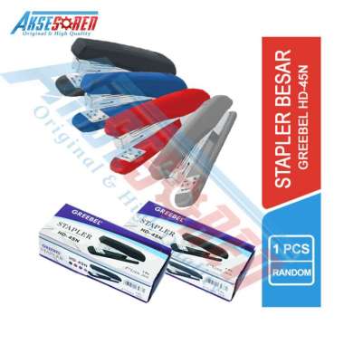 Aksesoren Stapler Besar Greebel / Stapler / Cekrekan / Hekter Besar / Klipan Kertas Tebal / Pengokot