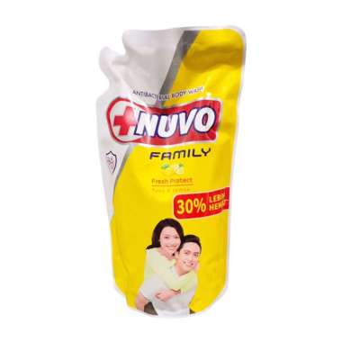 NUVO Family Body Wash Sabun Cair Refill 825ml Fresh Protect Promo