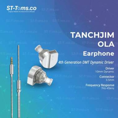 Tanchjim Ola 4th Gen DMT Dynamic Driver In Ear Earphone IEM 3.5mm No Mic