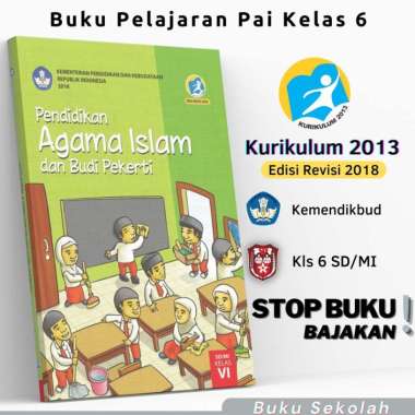 Buku Pendidikan Agama Islam Kls Kelas 6 VI SD Kurikulum 2013 Edisi Revisi 2017 2018 Paket Pelajaran 