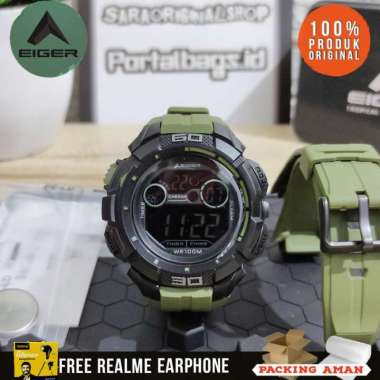 Eiger Ataca 4.1- Jam Tangan Pria- Original Hijau