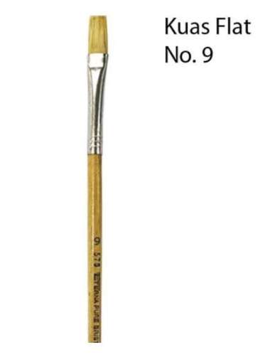 Kuas Lukis No 9 Kayu