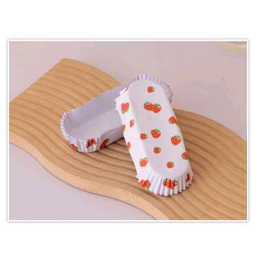 Paper Cup Case Roti Oval Bulat Kertas Cup Alas Roti 10 lembar Bulat Cup cake