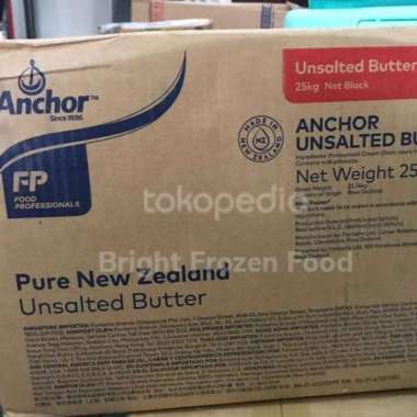 anchor unsalted butter bulk tawar 25 kg khusus kurir instan