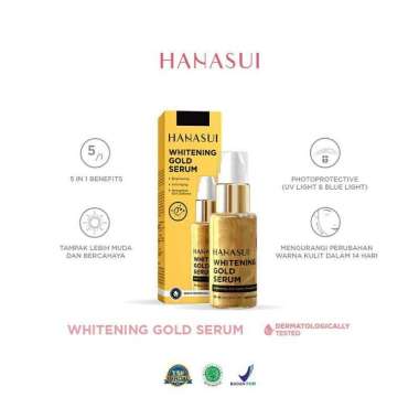 ️ Rihershop ️ Hanasui Serum Gold Hanasui Whitening Gold Acne VIT C Collagen Whitening gold