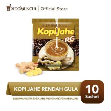 Sido Muncul Kopi Susu Jahe Rendah Gula 10 sachet