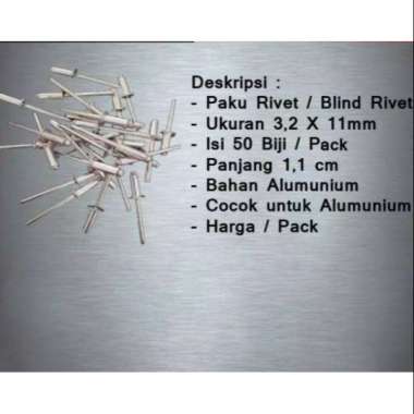 PAKU RIVET BLIND RIVET 3.2 X 11 MM ISI 50 PCS