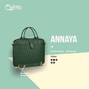 QUINTA ANNAYA TAS LAPTOP - QT Hijau