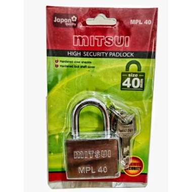 Gembok Mitsui 40mm / Gembok Rumah / Gembok Pagar Mitsui MPL 40