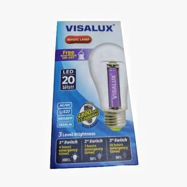 Visalux Magic Lamp Lampu Emergency 20W&30W/ Lampu Darurat Visalux Ac/Dc Cahaya Putih 20Watt 30Watt V
