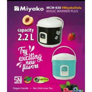 MIYAKO MAGIC COM MCM-838 BIG CAPACITY 2,2 LITER / PENANAK NASI BESAR MIYAKO MCM838 / MIYAKO MCM 838