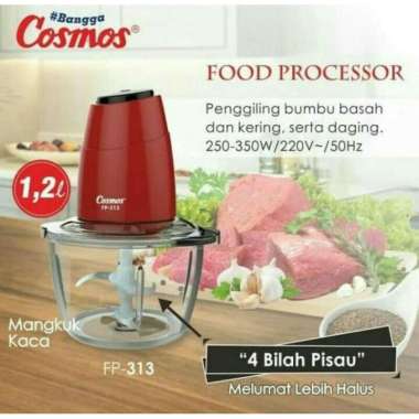 FP-313 COSMOS FOOD PROCESSOR / COSMOS CHOPPER FP313 / BLENDER FP 313 R / PENGGILING BUMBU FP-313 R