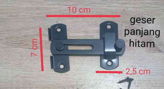 grendel kait pintu geser HITAM ,kunci sleding door,grendel selot kecil GESER PANJANG HITAM