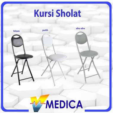 (Instant) Tongkat Kursi Sholat / Kursi Sholat / Tongkat Kursi Lipat Abu-abu