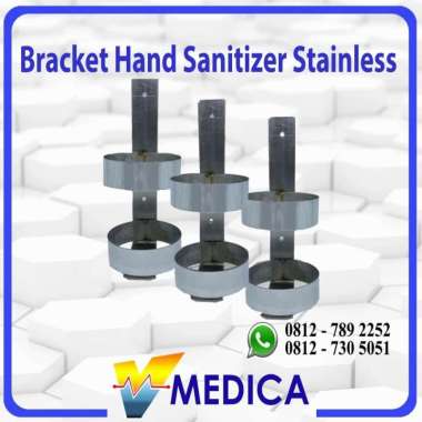 Bracket Hand Sanitizer 500ml Stainless / Dudukan Hand Sanitizer