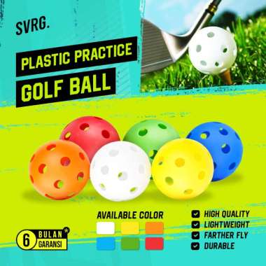 SVRG. Plastic Practice Golf Ball - Bola Golf Plastik untuk Latihan White