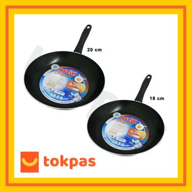 Teflon Maxim Valentino Ukuran 18 20 cm Wajan Penggorengan Anti Lengket 18 cm