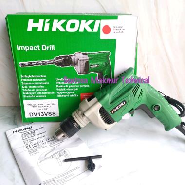 HIKOKI DV13VSS 13 MM Bor Listrik Tembok Beton Impact Drill 13mm HITACHI