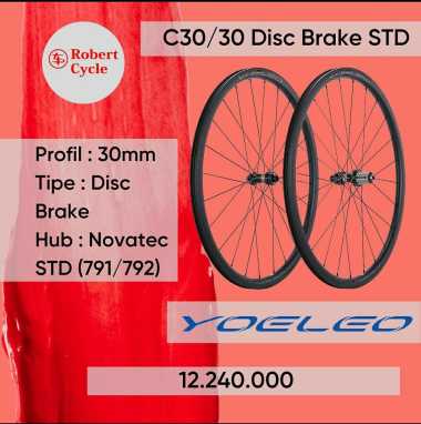 Wheelset Roadbike Yoeleo Discbrake/Rims Brake STD C30/30 DB