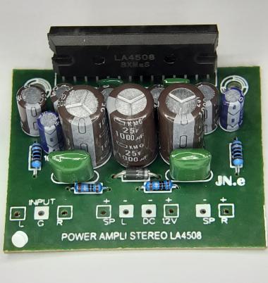 KIT POWER AMPLI STEREO LA4508 DC12V