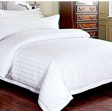 Sprei Hotel 90X200 100% Full Katun Fitted Sheet dengan karet - Lembut Standart Hotel – Plain Stripe 