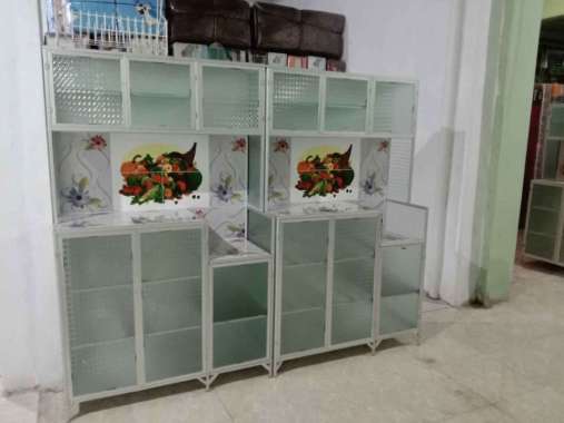 Rak Piring Alumunium Keramik 3 Pintu Terlaris Termurah Cirebon Kuningan Majalengka Indramayu Subang