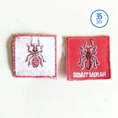 Bet Bordir Tanda Regu Pramuka Semut Merah Bordir Pramuka Mulyocreative