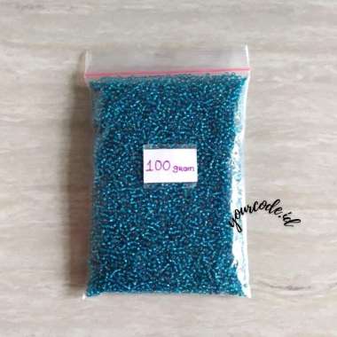 MANIK MANIK BEADS PASIR CINCIN KALUNG WARNA EMAS 100 GRAM 100 gram Tosca
