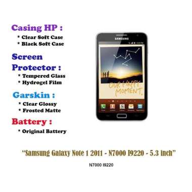 Samsung Galaxy Note 1 2011 - N7000 I9220 - 5.3 inch Hydrogel
