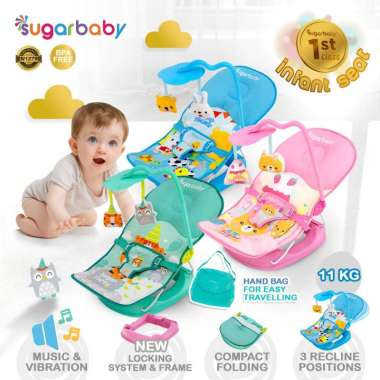 Sugarbaby 1stClass Infant Seat-Kursi musik&getar bayi-kursi lipat bayi SUGARSOCCER