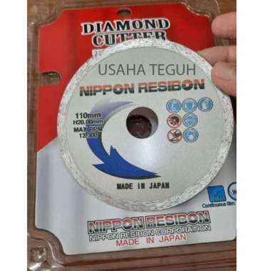 Diamond Wheel 4 Inchi 4" Nippon Resibon Wet Mata Potong Keramik Granit