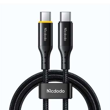 MCDODO Kabel Charger USB C To C Cable Fast 100W Macbook iPad Air Pro BLACK - 1.2M