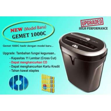 Mesin Penghancur Kertas GEMET PAPER SHREDDER 1000C 1000 C