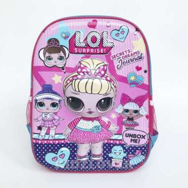 TAS 3D RANSEL ANAK SEKOLAH TK SD KARAKTER KEPALA LOL SURPRISE PREMIUM
