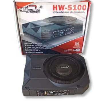 Subwoofer Kolong Aktif Hollywood HW-S100 - 10" - SCA 18 Auto