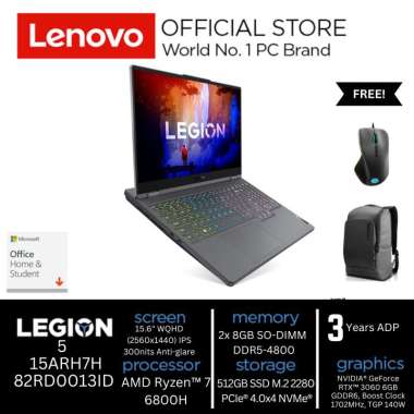 NB Lenovo Legion 5 Ryzen 7 6800H RTX3060 P/N : 82RD0013ID