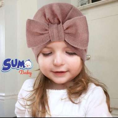 Turban Bayi / Turban Pita Bayi polos lucu / Bando Bandana Bayi korea Merah