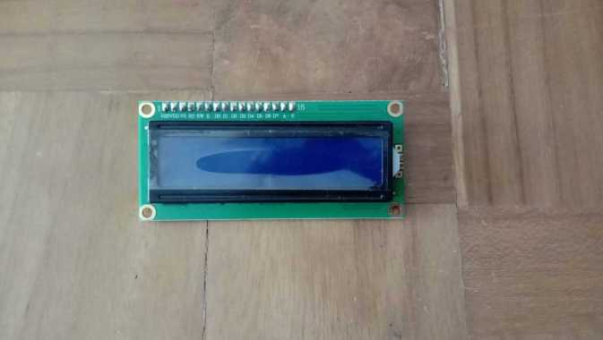 LCD 16x02 sudah solder siap pakai tanpa I2C