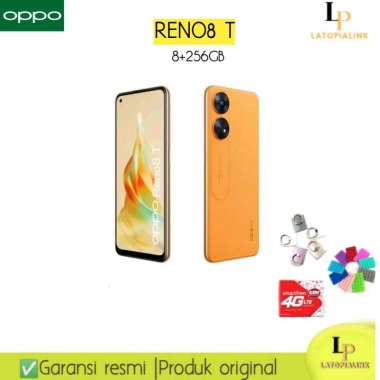 OPPO Reno 8T 4G 8/256GB Garansj Resmi indonesia Orange