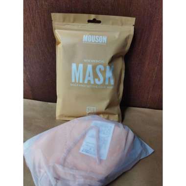Masker KN95 Mouson warna 5ply-10pcs.masker murah Cream