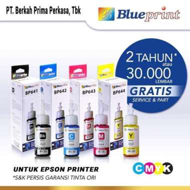Tinta Epson BLUEPRINT L100 Refill For Printer Epson L120, L220 - 70ml