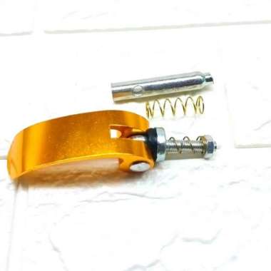 ENGSEL TENGAH / BAUT TENGAH / KUNCI LIPATAN / QR FRAME SEPEDA LIPAT GOLD